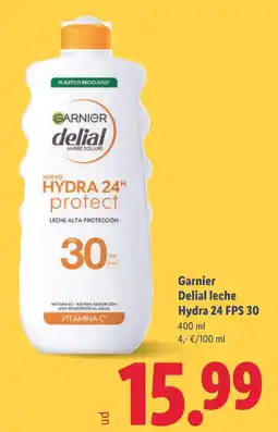 Lidl GARNIER Delial leche Hydra 24 FPS 30 oferta