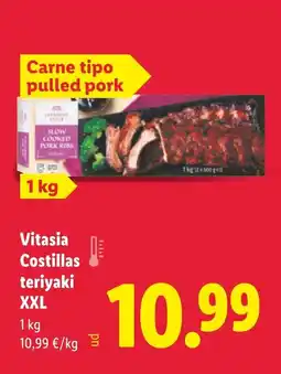 Lidl VITASIA Costillas teriyaki XXL oferta