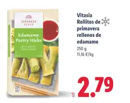 Lidl VITASIA Rollitos de primavera rellenos de edamame oferta