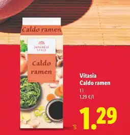 Lidl VITASIA Caldo ramen oferta