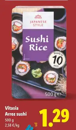 Lidl VITASIA Arroz sushi oferta