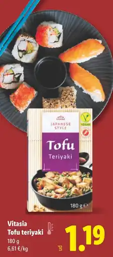 Lidl VITASIA Tofu teriyaki oferta
