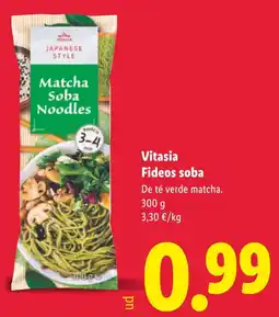 Lidl VITASIA Fideos soba oferta
