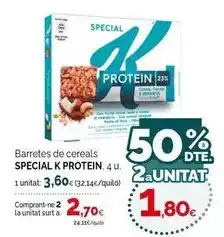 Condis Kellogg's - special k barretes de cereals oferta
