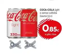 Condis Coca-cola - light o sense cafeina oferta