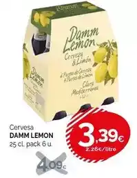 Condis Damm lemon - cervesa oferta