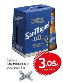 Condis San miguel - cervesa 0,0 oferta