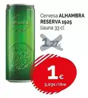 Condis Alhambra - cervesa reserva 1925 oferta