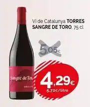 Condis Torres - sangre de torro vi de catalunya oferta