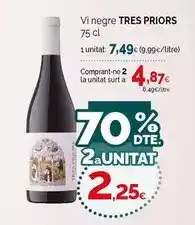 Condis Tres priors - vi negre oferta
