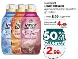 Condis Lenor - frescor suavitzant alpi, tropical o folrs silvestres oferta