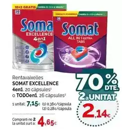Condis Somat - excellence rentavaixelles 4en1, o todoen1 oferta
