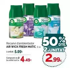 Condis Air wick - fresh matio recanvi d'ambientador oferta