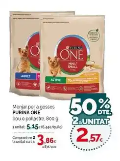 Condis Purina - one menjar per a gossos bou o pollastre oferta
