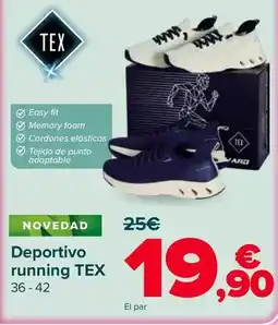 Carrefour Tex - deportivo running oferta