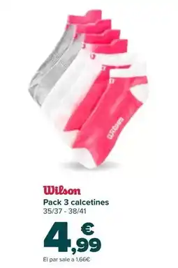 Carrefour Wilson - pack 3 calcetines oferta