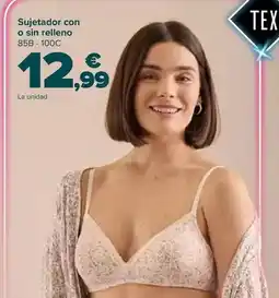 Carrefour Tex - sujetador con o sin relleno oferta