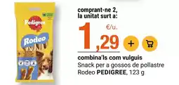 BonpreuEsclat Pedigree - snack per a gossos de pollastre rodeo oferta