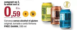 BonpreuEsclat Free damm - cervesa sense alcohol ni gluten original oferta