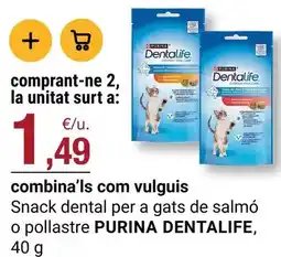 BonpreuEsclat Purina - snack dental per a gats de salmo o pollastre oferta
