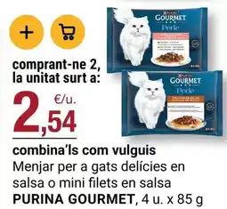 BonpreuEsclat Gourmet - menjar per a gats delicies en salsa o mini filets en salsa oferta