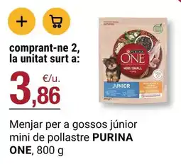 BonpreuEsclat Purina - menjar per a gossos junior mini de pollastre one oferta
