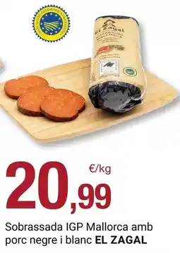 BonpreuEsclat El zagal - sobrassada igp mallorca amb porc negre i blanc oferta