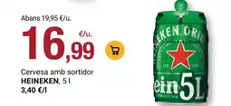 BonpreuEsclat Heineken - cervesa amb sortidor oferta