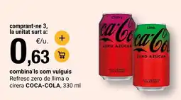 BonpreuEsclat Coca-cola - refresco zero de llima o cirera oferta