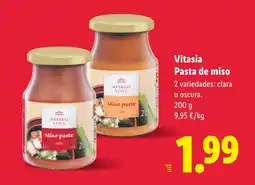 Lidl VITASIA Pasta de miso oferta