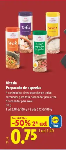 Lidl VITASIA Preparado de especias oferta