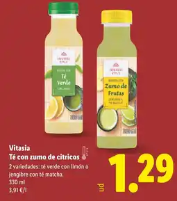 Lidl VITASIA Té con zumo de citricos oferta