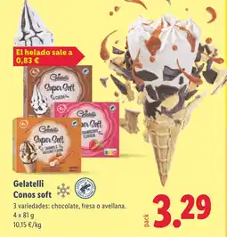 Lidl Gelatelli Conos soft oferta