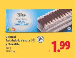 Lidl GELATELLI Tarta helada de nata oferta