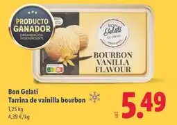 Lidl Bon Gelati Tarrina de vainilla bourbon oferta