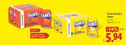 Lidl FANTA naranja / limón oferta
