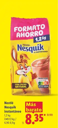 Lidl NESTLE Nesquik instantáneo oferta