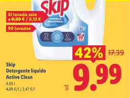 Lidl SKIP Detergente líquido Active Clean oferta