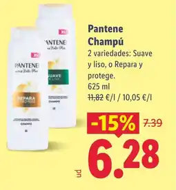 Lidl PANTENE Champú oferta
