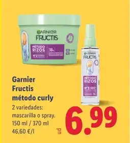 Lidl GARNIER Fructis método curly oferta