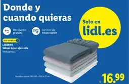 Lidl LIVARNO Sábana bajera ajustable oferta