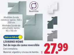 Lidl LIVARNO HOME Set de ropa de cama reversible oferta