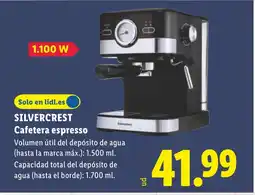 Lidl SILVERCREST Cafetera espresso oferta