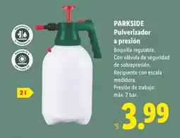 Lidl PARKSIDE Pulverizador a presión oferta