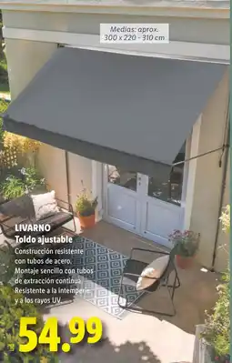 Lidl LIVARNO Toldo ajustable oferta