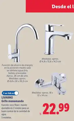 Lidl LIVARNO Grifo monomando oferta