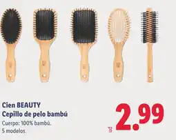 Lidl CIEN BEAUTY Cepillo de pelo bambú oferta
