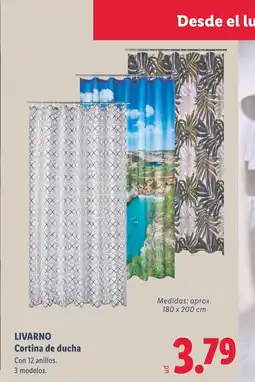 Lidl LIVARNO Cortina de ducha oferta