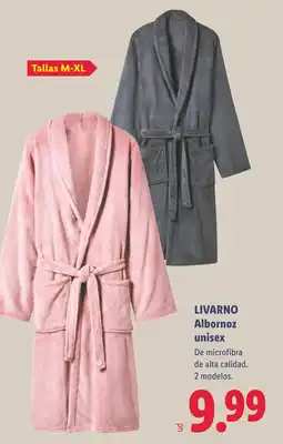 Lidl LIVARNO Albornoz unisex oferta