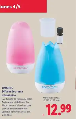 Lidl LIVARNO Difusor de aroma ultrasónico oferta